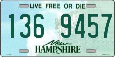 NH license plate 1369457
