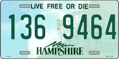 NH license plate 1369464