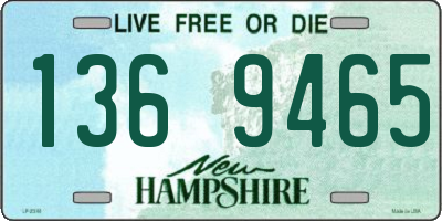 NH license plate 1369465