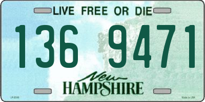 NH license plate 1369471