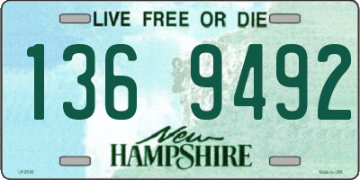 NH license plate 1369492