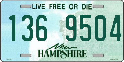 NH license plate 1369504