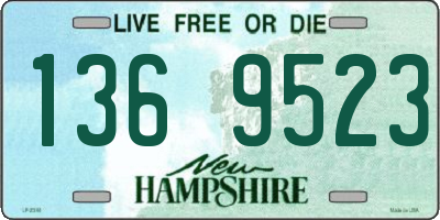 NH license plate 1369523