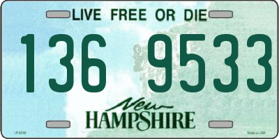 NH license plate 1369533