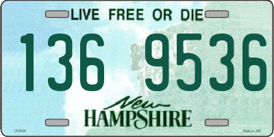 NH license plate 1369536