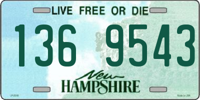 NH license plate 1369543
