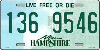 NH license plate 1369546