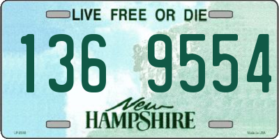 NH license plate 1369554