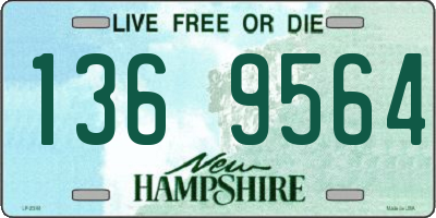 NH license plate 1369564