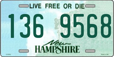 NH license plate 1369568