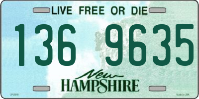 NH license plate 1369635