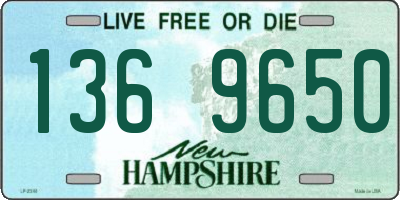 NH license plate 1369650