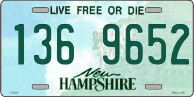 NH license plate 1369652