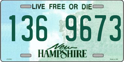NH license plate 1369673