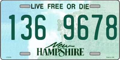NH license plate 1369678