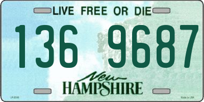NH license plate 1369687