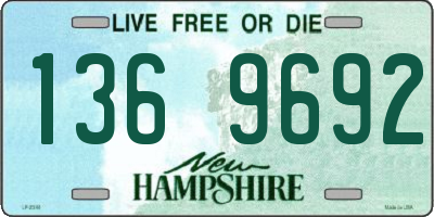 NH license plate 1369692