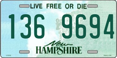 NH license plate 1369694