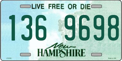NH license plate 1369698