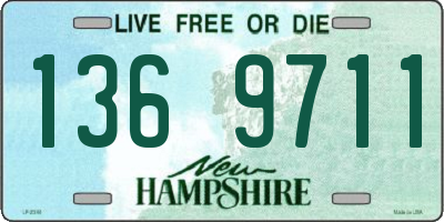 NH license plate 1369711