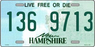 NH license plate 1369713