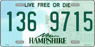 NH license plate 1369715