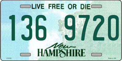 NH license plate 1369720