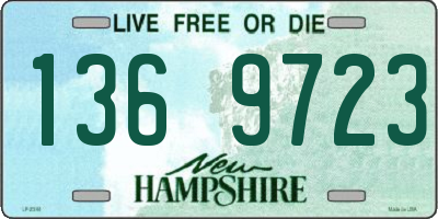 NH license plate 1369723
