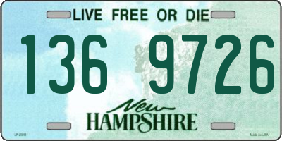 NH license plate 1369726