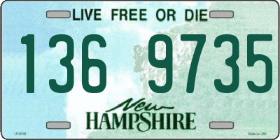 NH license plate 1369735