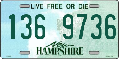 NH license plate 1369736