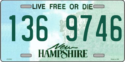 NH license plate 1369746