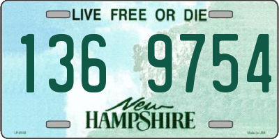 NH license plate 1369754