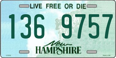 NH license plate 1369757