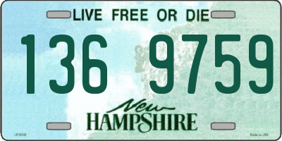 NH license plate 1369759