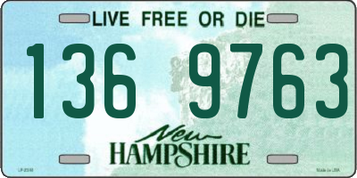 NH license plate 1369763