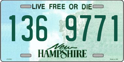 NH license plate 1369771
