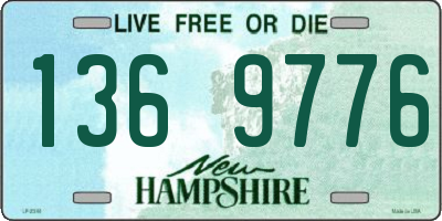 NH license plate 1369776