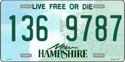 NH license plate 1369787
