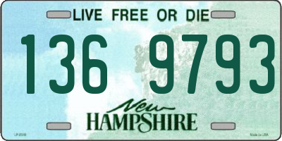 NH license plate 1369793