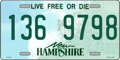 NH license plate 1369798