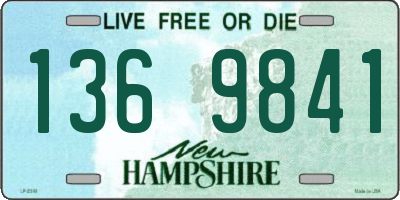 NH license plate 1369841