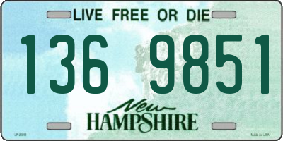 NH license plate 1369851