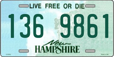 NH license plate 1369861