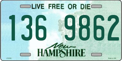 NH license plate 1369862