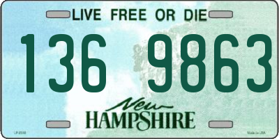 NH license plate 1369863