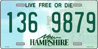 NH license plate 1369879