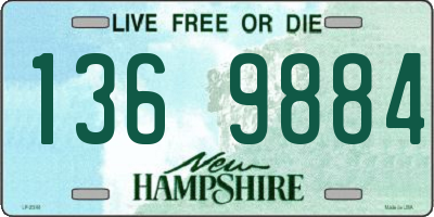 NH license plate 1369884
