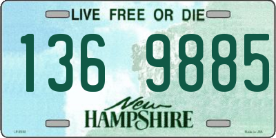 NH license plate 1369885