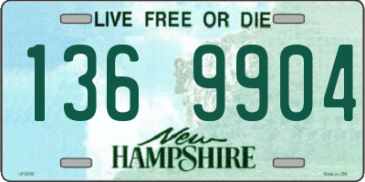 NH license plate 1369904